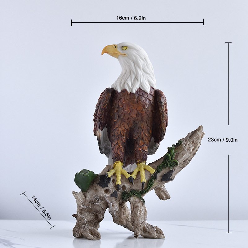 🔥Hand-Carved American Eagle Statue