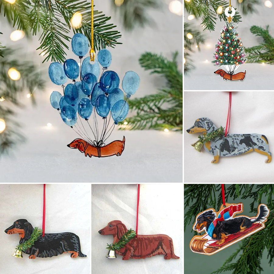 Dachshund Bubble Ornament