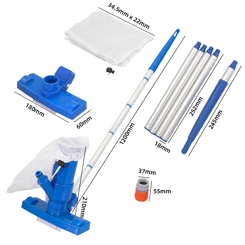 🔥Last Day 50% OFF- Portable Pool Vacuum - with Brush & 48