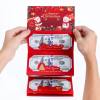 🎁💗Kreativer DIY Faltbarer Weihnachtsmann-Dollar 6 Schlitz Goldfolie Roter Umschlag Weihnachtsmotiv Papiergeldhalter