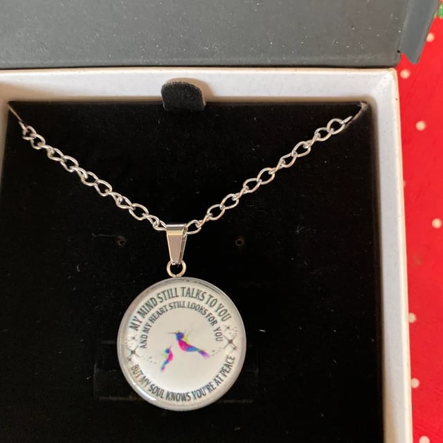 Last Day 69% OFF - My Mind Still Talks To You Memorial Necklace, In Memory Of Gift💕