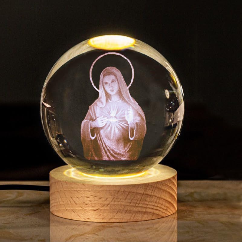 🎁 Hot Sale-3D Laser Engraving Crystal Ball Faithlight