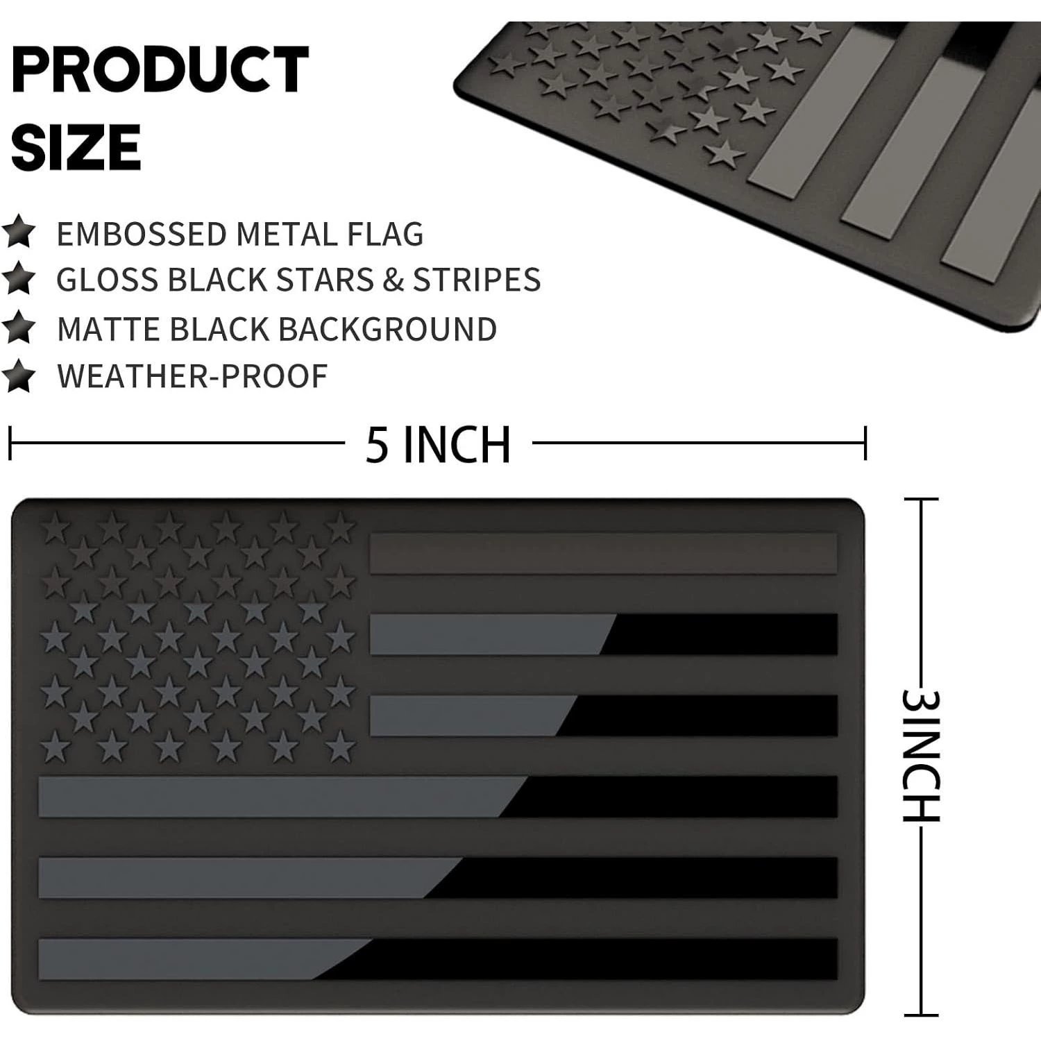 🎖️Proud Patriot 60% OFF - ★USA★ American Metal Flag Auto Fender Emblem