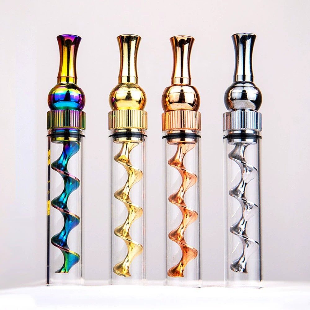 Only $19.99 - 🌿Portable Easy-To-Clean Twisted Glass Blunt Pipe