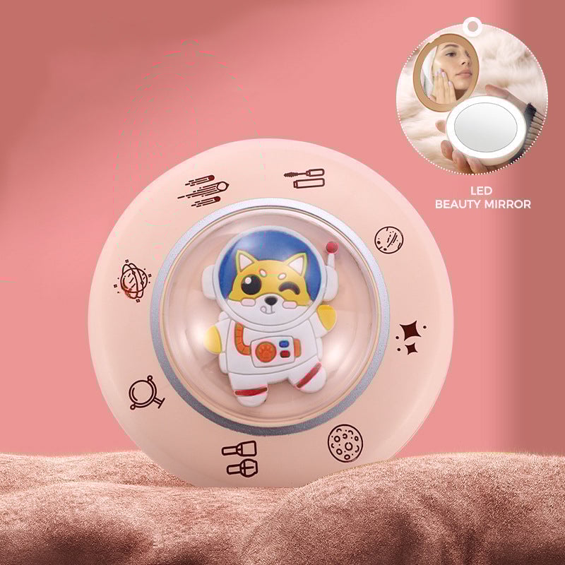 (🎄2022 Christmas Hot Sale- 49% OFF)Cartoon Cute Hand-warming Makeup Mirror-Buy 2 Free Shipping