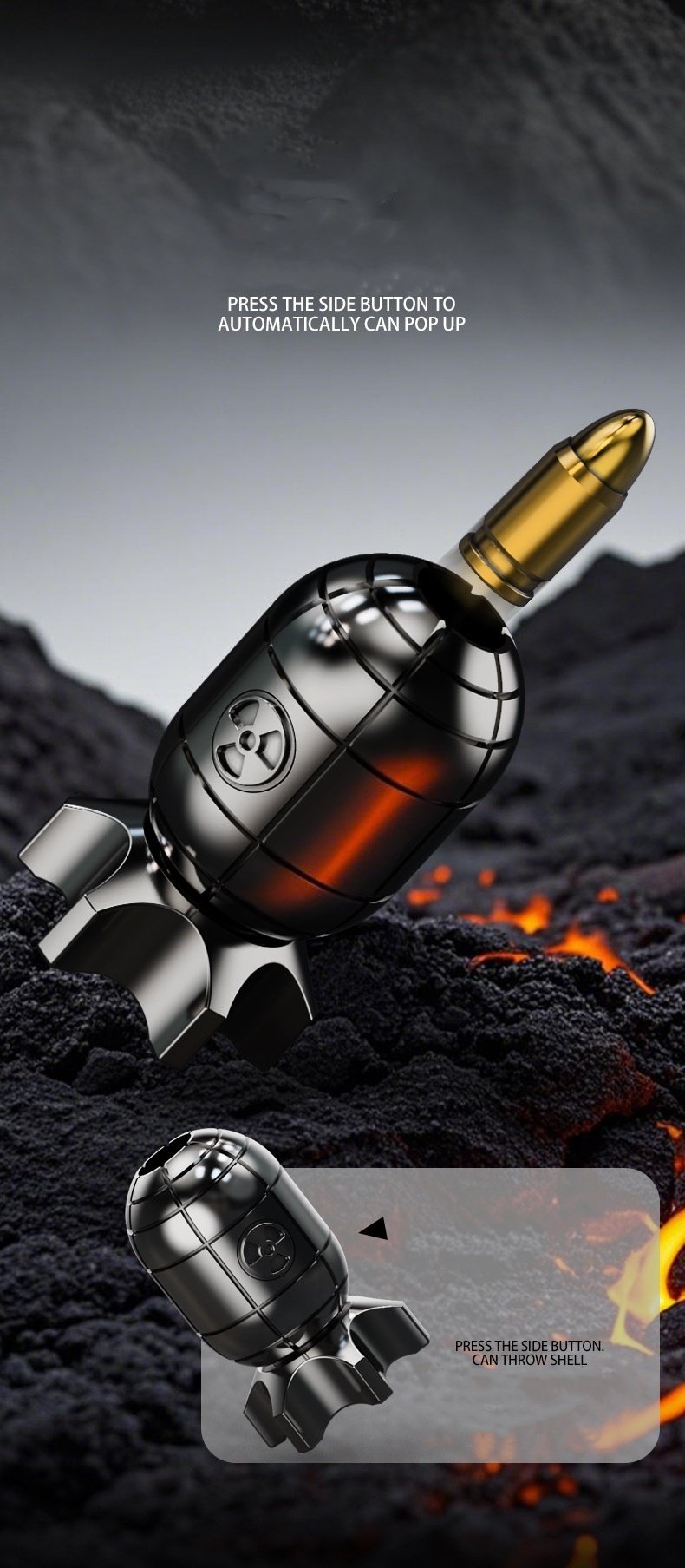 🎁TikTok Last Day Sale - 70% OFF🎉 Alloy Mini Agent Atomic Bomb Toy