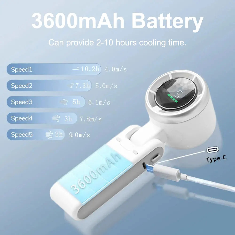 🌬️Mini Fan – Powerful Cooling On the Go!💨