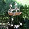 🐟Handmade Fishing Man Spoon Fish Sculpture Wind Chime