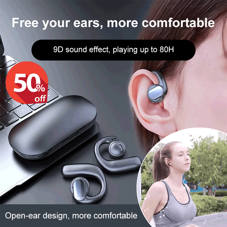 🔥LAST DAY SALE 49% OFF🔥Wireless Bone Conduction Digital Bluetooth Earbuds