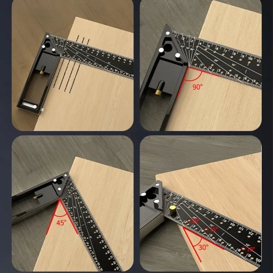 Multi-angle measuring ruler