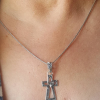 ✝️100% Handmade Silver Cross Healing Heart(𝐂𝐡𝐚𝐝 𝐒𝐦𝐢𝐭𝐡 𝐇𝐚𝐧𝐝𝐦𝐚𝐝𝐞®)
