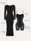 Built-in Shapewear Modal Soft Lounge Dresses