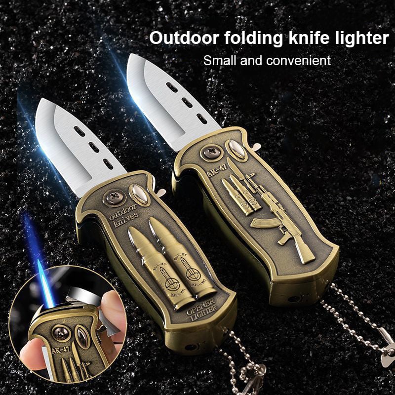 ❄🎄New Year's Special 2025⛄🔔The Ultimate Folding Chef’s Knife with Built-in Lighter
