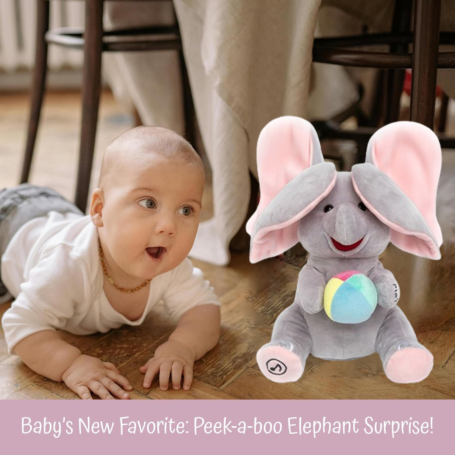 Year End Sale💥Peek-a-boo musical elephant