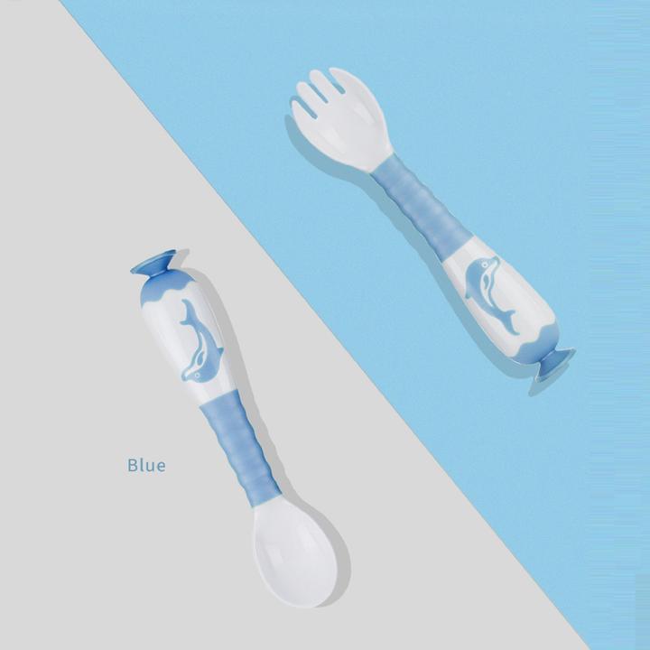 Adjustable Baby Utensils Spoon-Fork Set