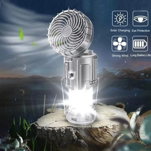 Portable LED Camping Lantern With Fan