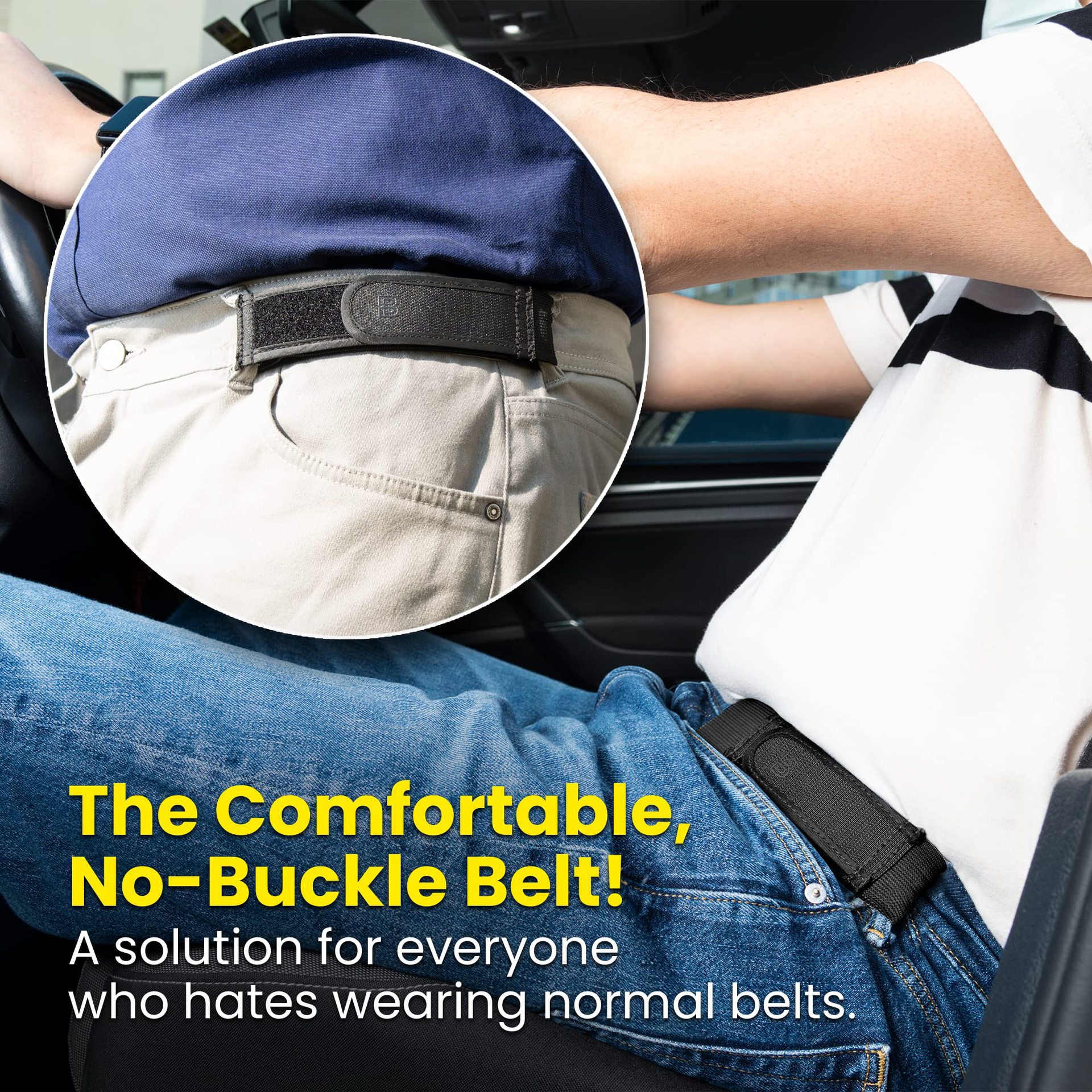 THE ULTRA LIGHT, NO-BUCKLE BELT FOR MEN, WOMEN AND KIDS