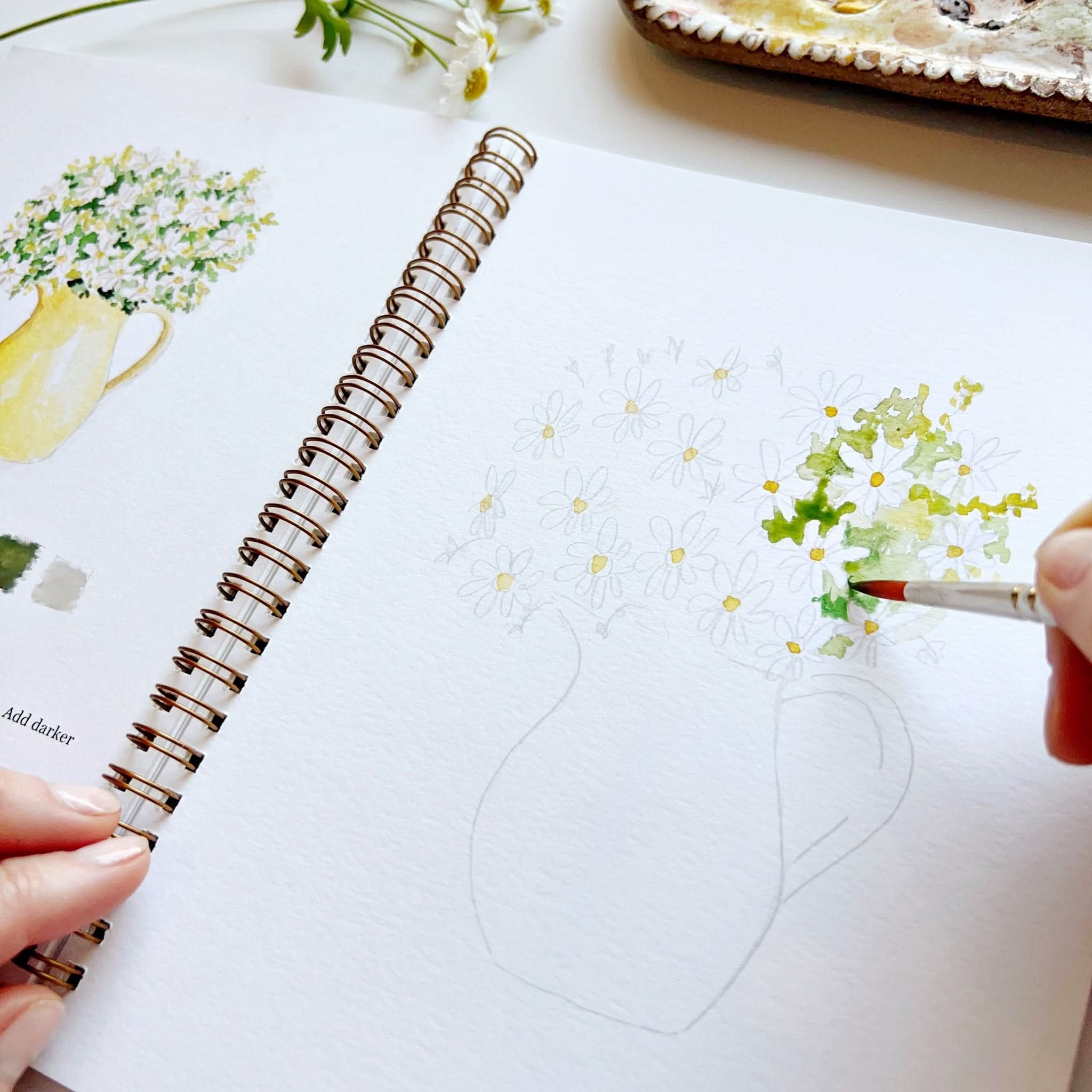 💐Flowers Watercolor workbook