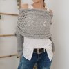 🍂TikTok Fall Sale — Last Day 70% OFF🎉Scarf With Sleeves, Knitted Cable Wrap
