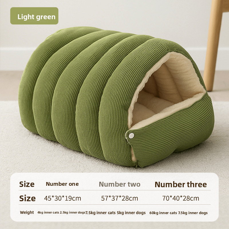 🎁TikTok Last Day Sale - 70% OFF🐈Removable and Washable Winter Closed-off Cat Bed💝