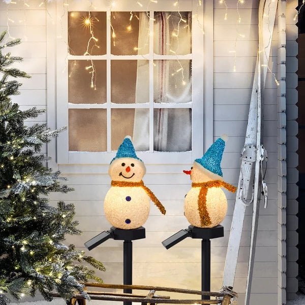 (🌲EARLY CHRISTMAS SALE - 50% OFF) 🔥Waterproof solar snowman lamp 🚚Buy 2 Get 10%OFF