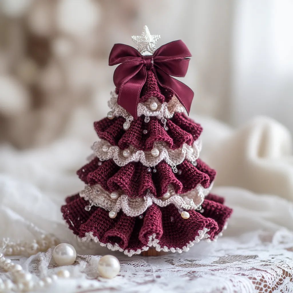 DIY Crochet Christmas Tree Kit – Handmade Holiday Decoration Set🎄