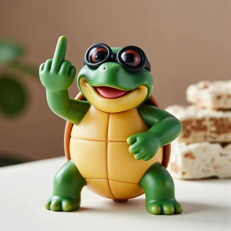Rebel Turtle Desk Ornament 🐢