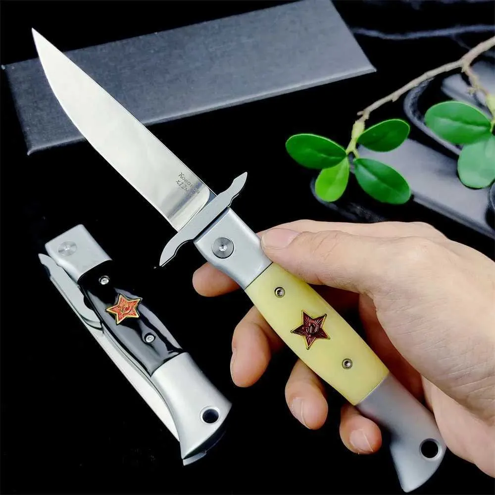 Tactical Hunting Knife - Semi-Automatic Outdoor EDC