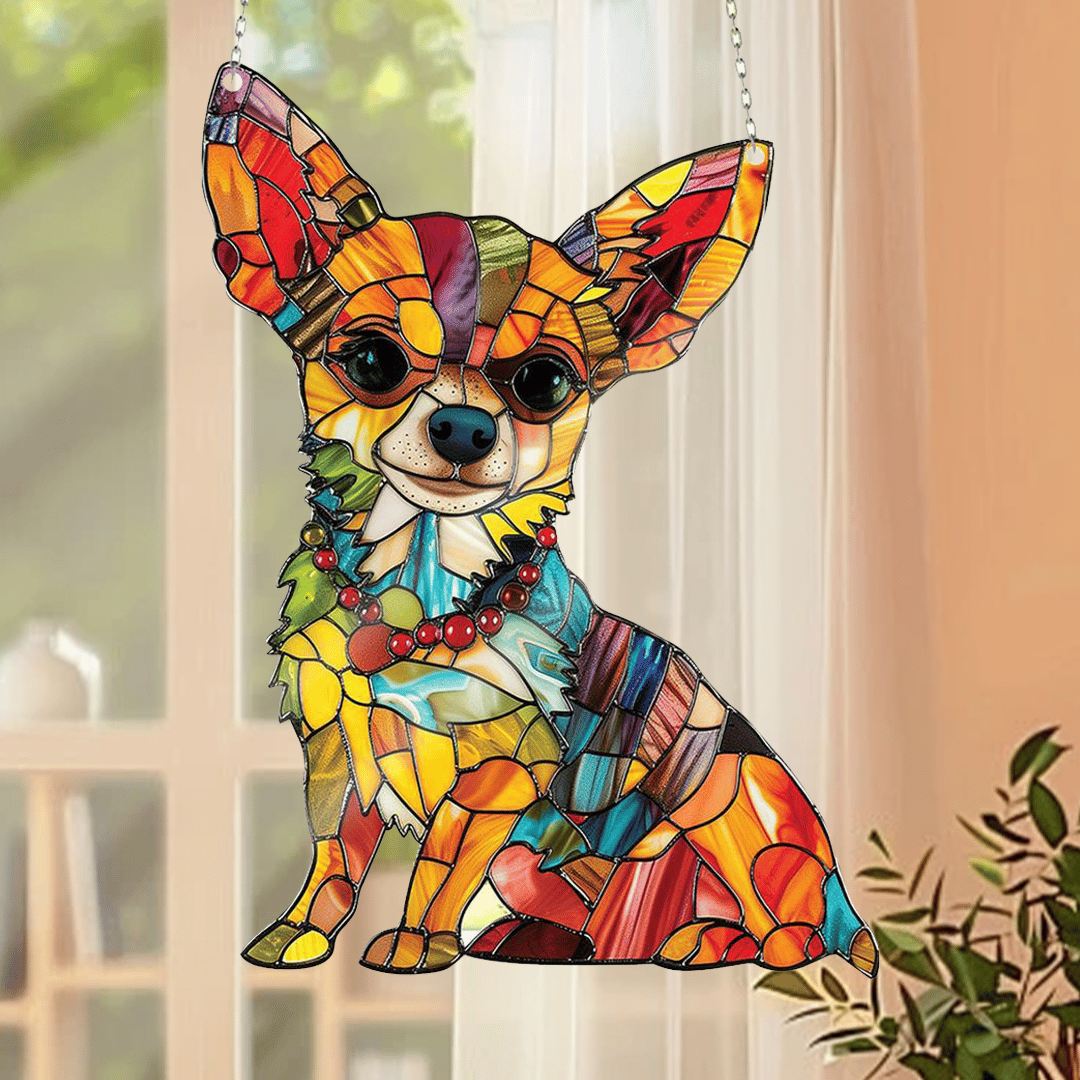 🌞Last Day 49% OFF🐕‍🦺Cute Chihuahua Suncatcher