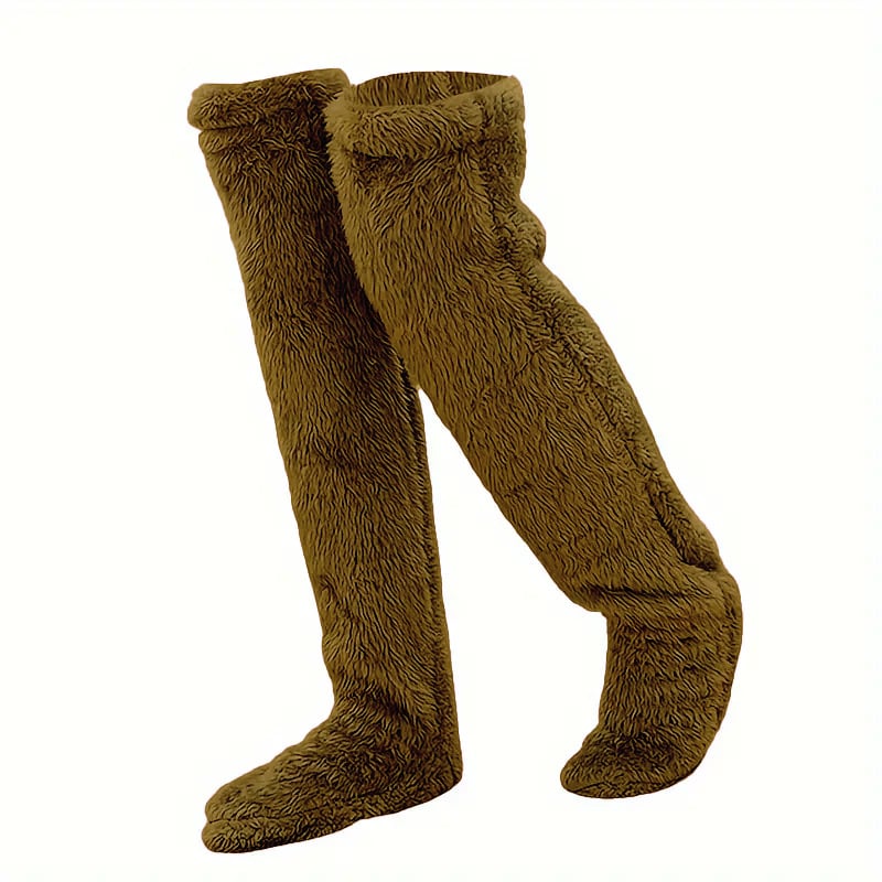🎄TikTok Christmas Sale -70% OFF💕Comfort Plush Fleece Knee Socks For Christmas❄️🎅