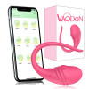 SHEMESIX Female G-spot Wearable Vibrating Egg App Wireless Remote Masturbation Device