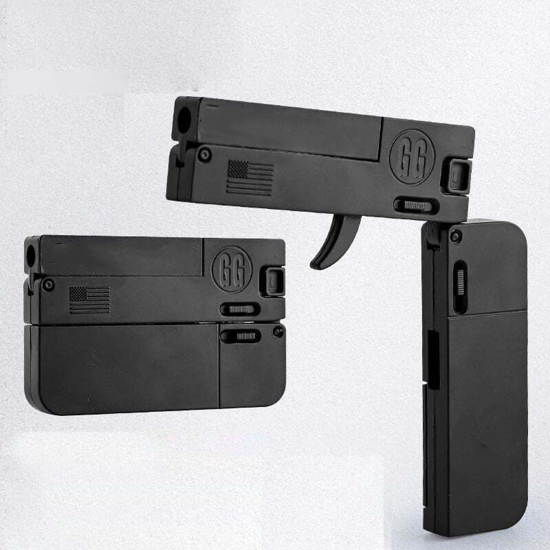 💝2023 Father's Day Save 48% OFF🎁Alloy Folding Card Gun