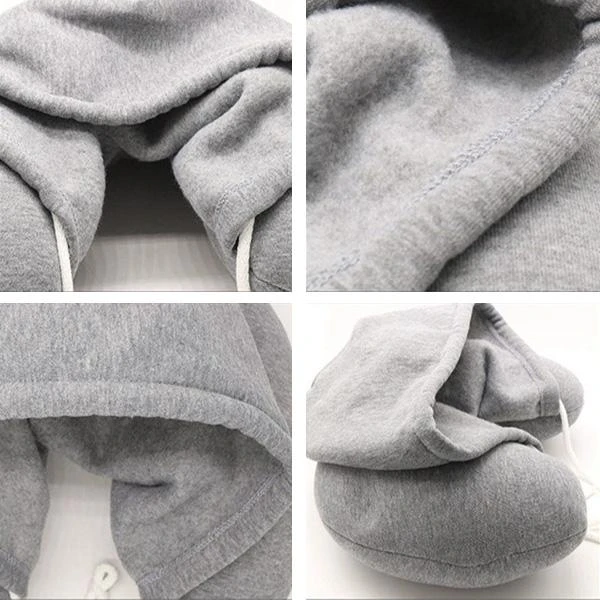 (SUMMER SALE)Microbeads Hoodie Travel Neck Pillow-Buy 2 Free Shipping