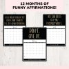 A 2025 Anti-Motivational Calendar Where Positive Vibes Go To Die | Uninspiring Affirmations