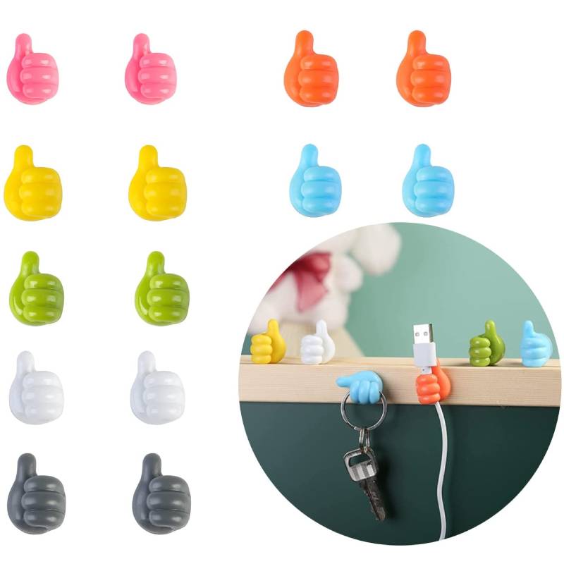 (🔥2023 New Year Sale-48% OFF) Silicone Thumb Wall Hook (5pcs/pack)