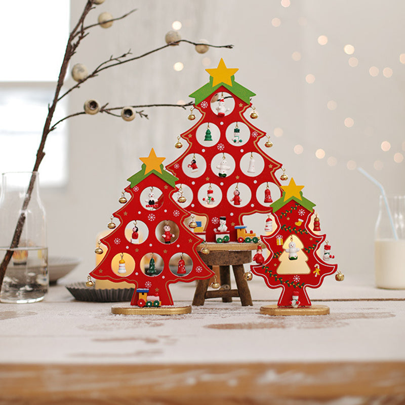 (🎄2022 Christmas Hot Sale- 49% OFF) DIY Wooden Mini Christmas Tree Set-Buy 4 Get Extra 20% OFF