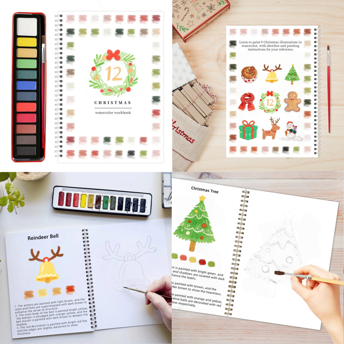 🎁Last Day Promotion 70% OFF💕 Watercolor Workbook🖼️Beginner-Friendly