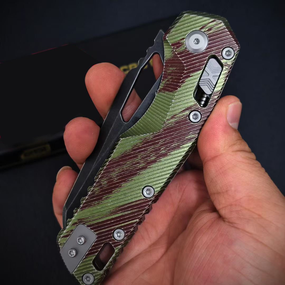 70% OFF Only Today-Amphibian RAM-LOK Folding Knife M390 Blade Aluminum Handle
