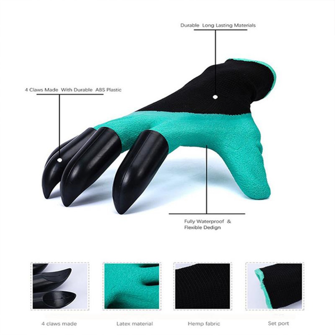 Last Day Promotion 48% OFF - Garden Gloves with Claws(For Digging & Planting | Waterproof)