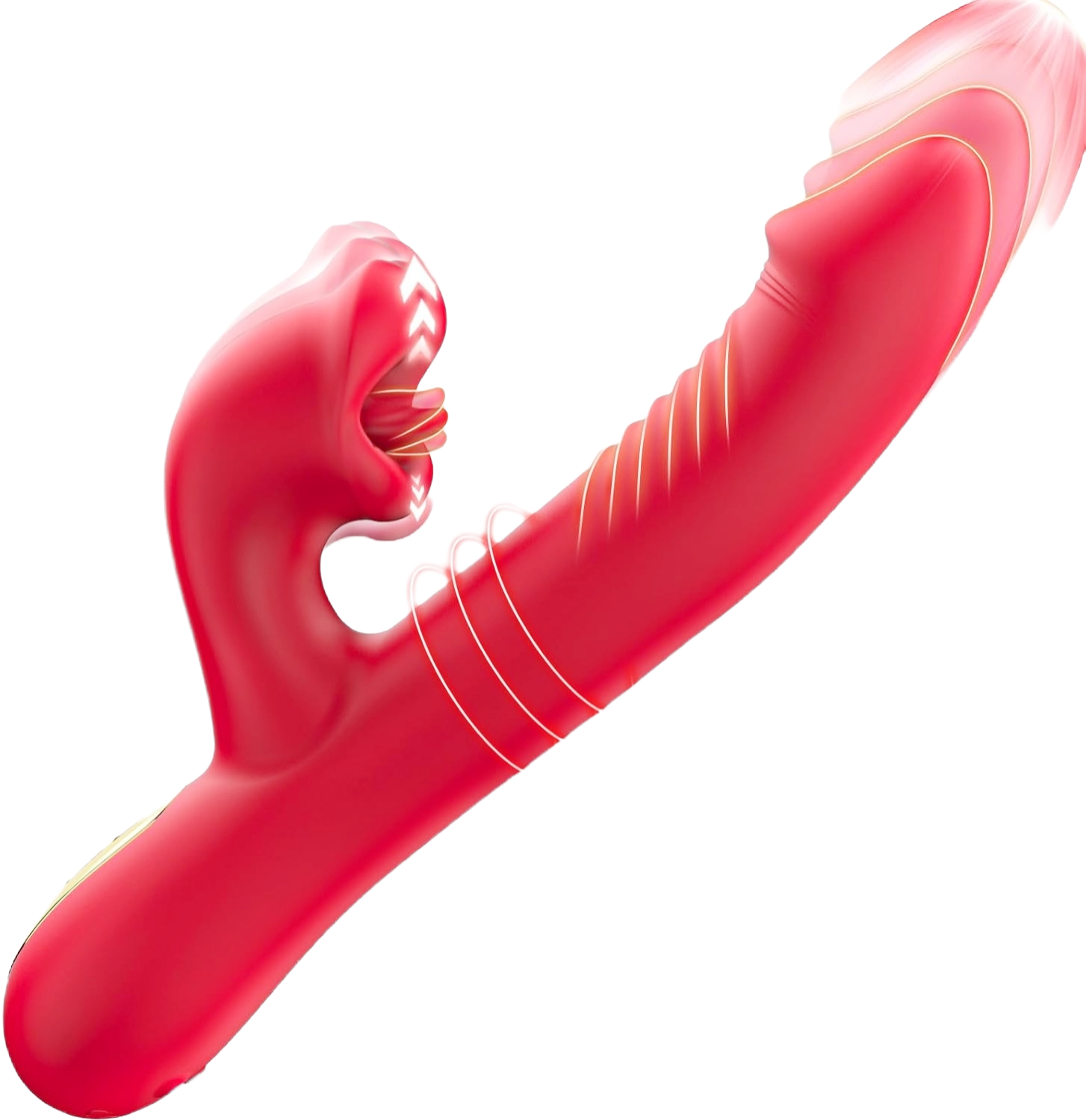 Upgraded Rose Muncher 5 In 1 Thrusting Clitoral G Spot Vibrator