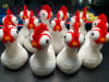 Silly Chicken Figurine-Quirky Home Decor & Fun Farmhouse Gift