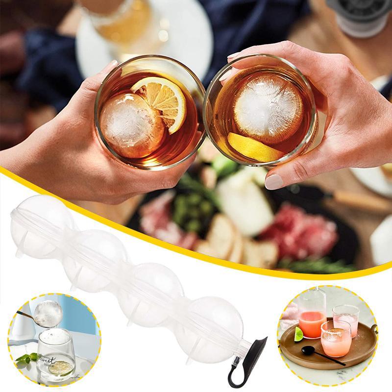 🔥Flash Sale- SAVE 70% OFF⚡4-hole ice ball maker 4-hole ice box（Summer Essentials）