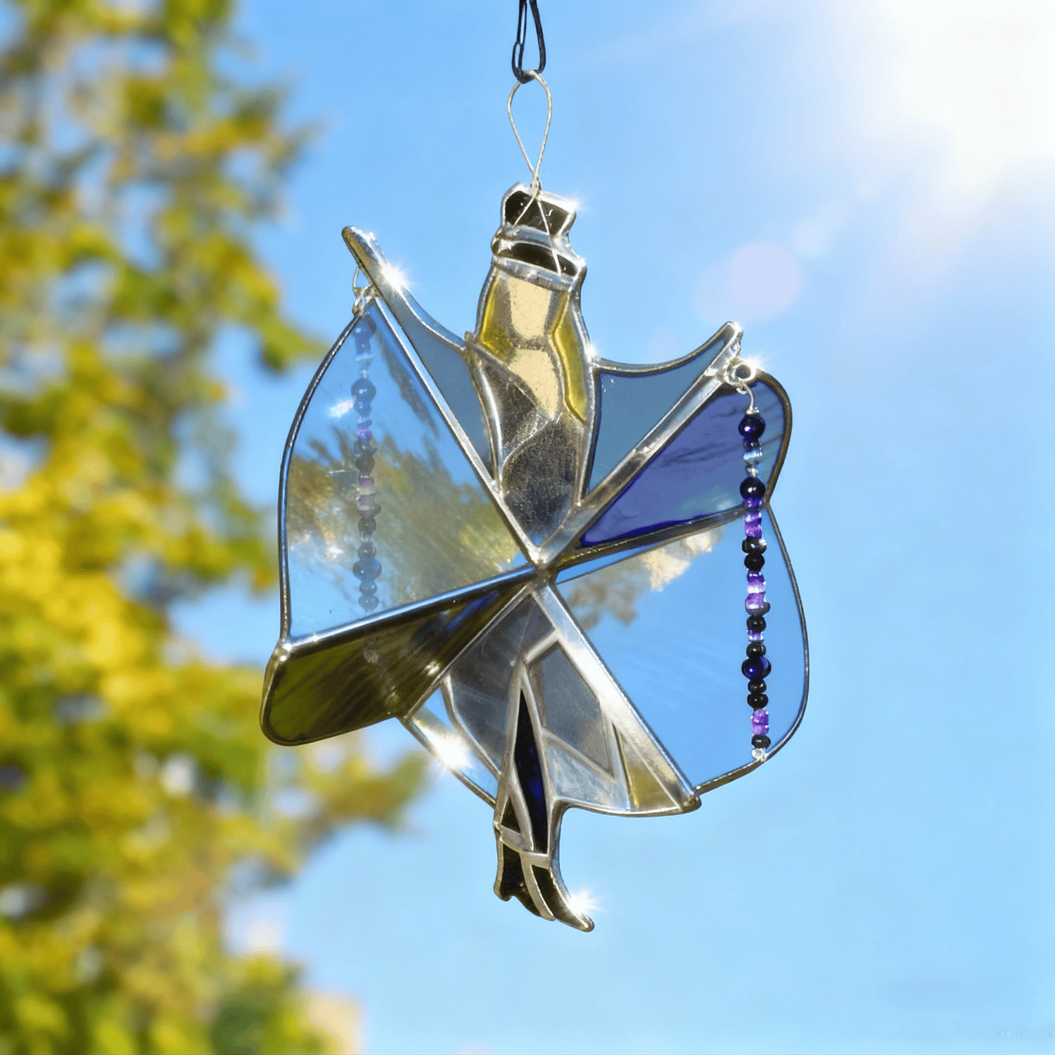 🔥LAST DAY 59% OFF -💃Stevie Nicks🤘 Handmade Stained Glass Spinner
