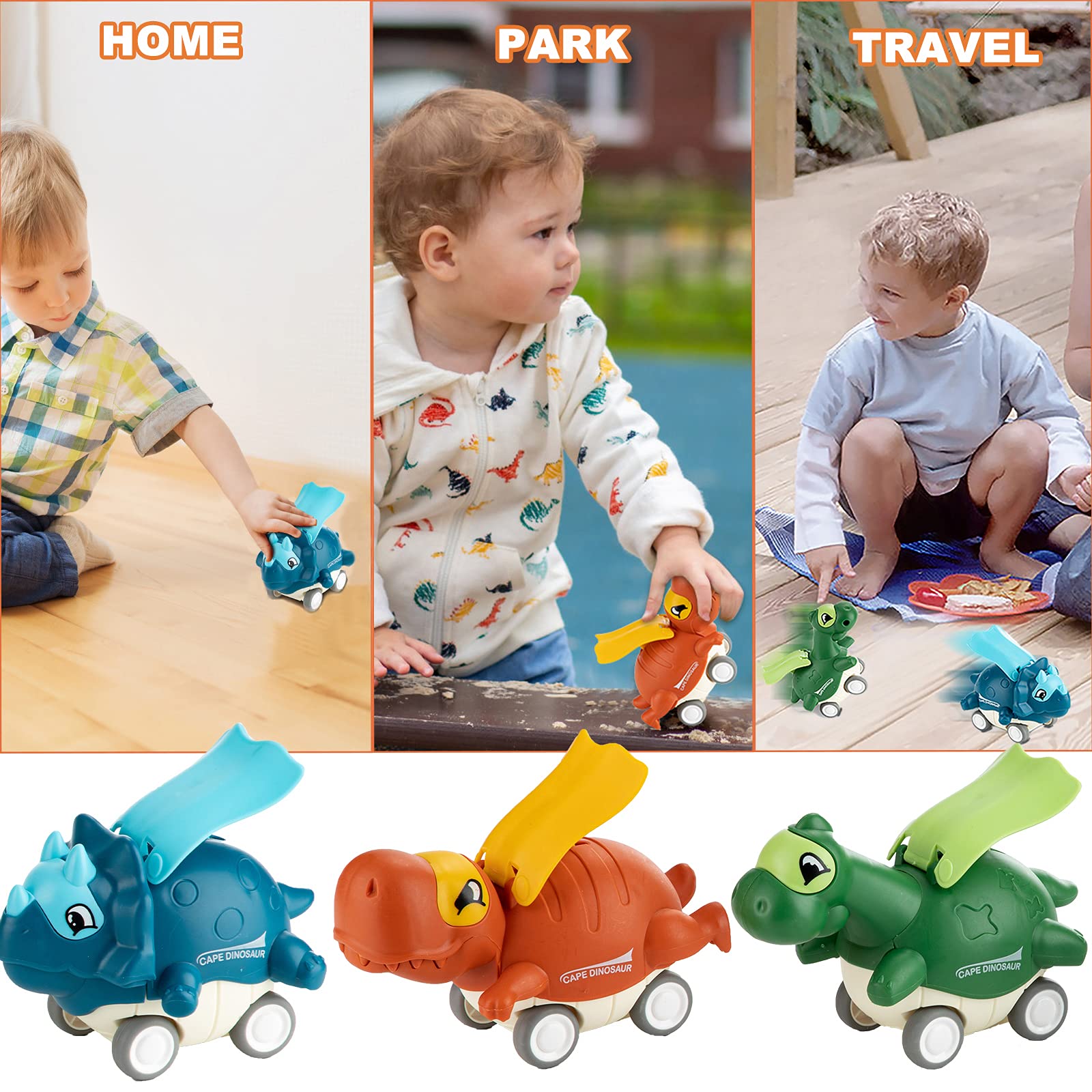 (🔥BLACK FRIDAY-SAVE 50% OFF) Dinosaur Car Toys for Boys