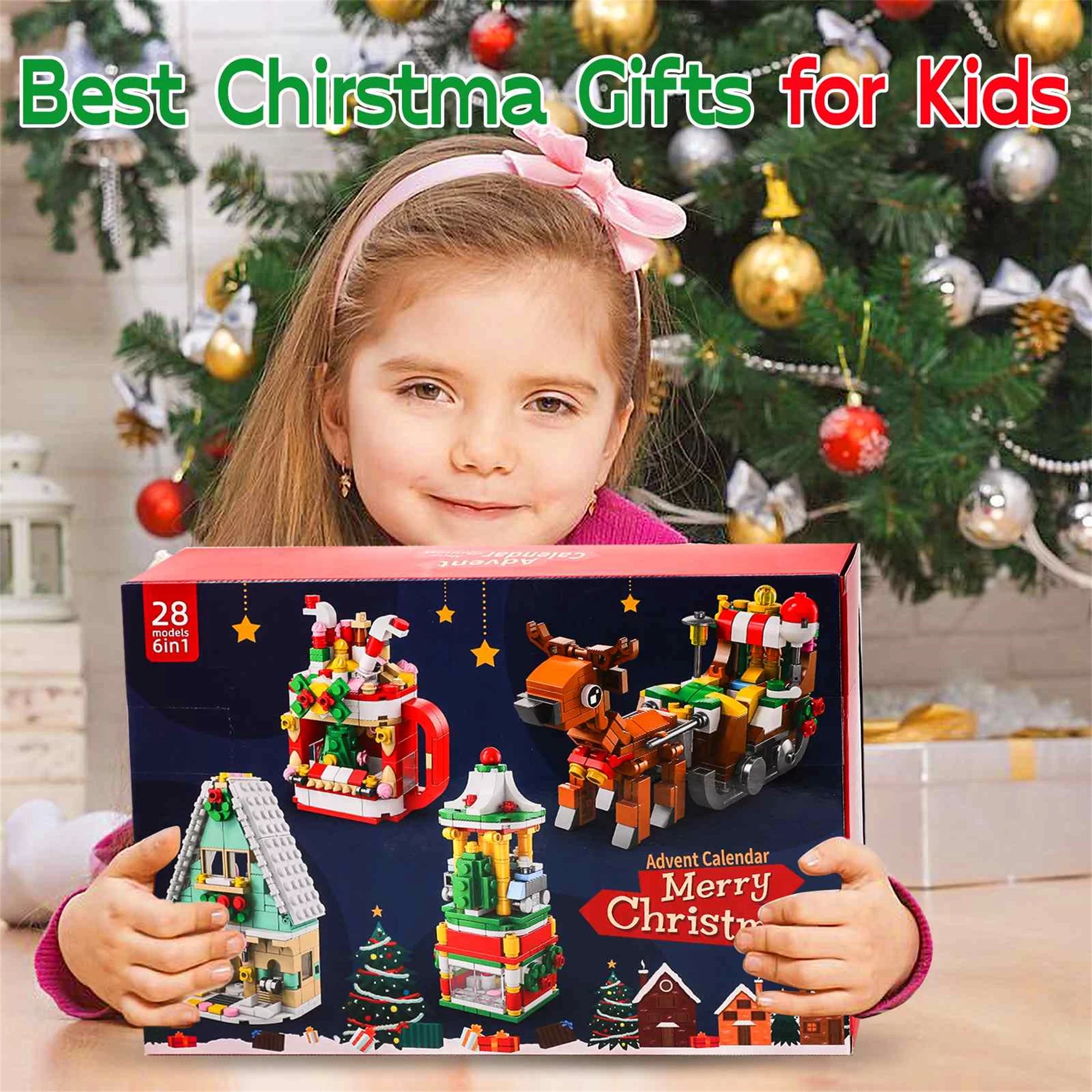 🎅2024 Early Christmas Sale🎁 Advent Calendar Christmas Building Blocks Set