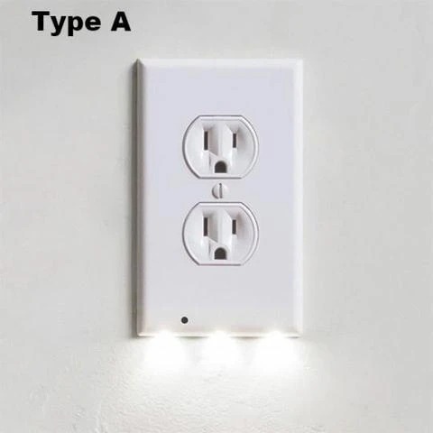 Last Day Promotion 48% OFF - Outlet Wall Plate With Night Lights - No Batteries or Wires