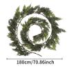 🎄TikTok Christmas Sale -70% OFF⛄2025 Christmas Artificial Cypress Leaf Vine Wreath🎄（1.8m）