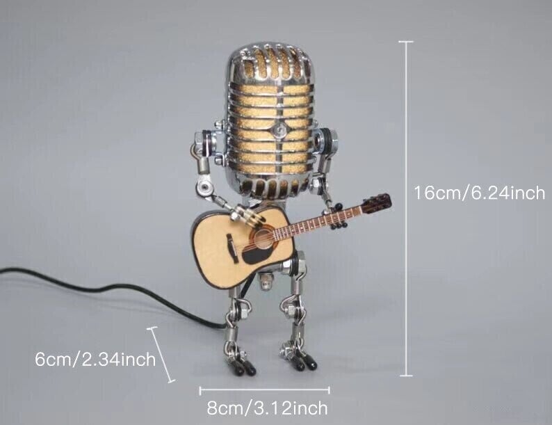 🔥Last Day Promotion 48% OFF-🎁-Vintage Microphone Robot Desk Lamp - Get Free Guitar!!