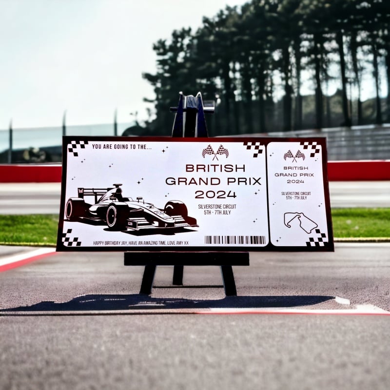 Personalised 2024 F1 Grand Prix Ticket