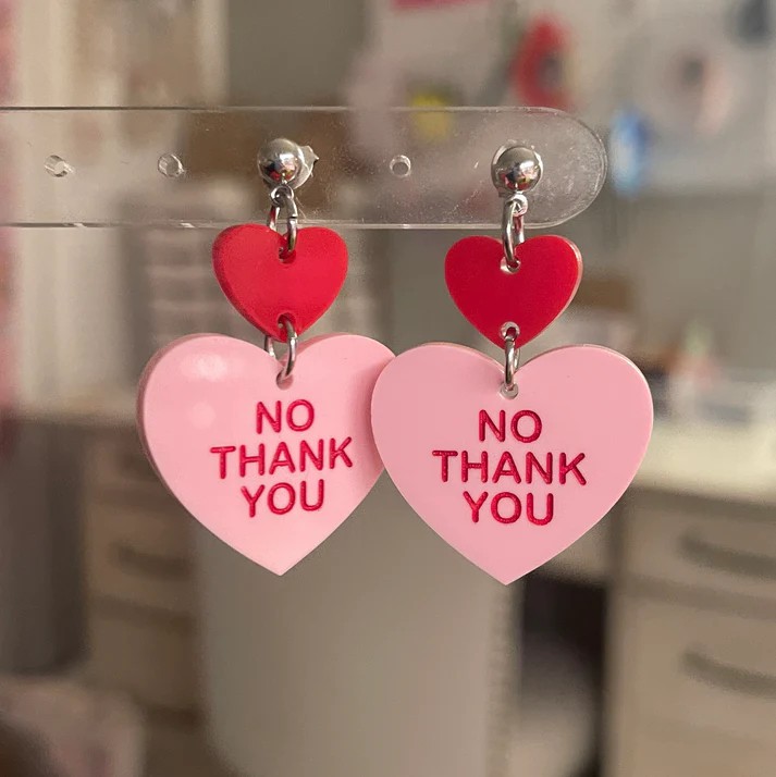 Rebellious Valentine's Day Heart Earrings Collection